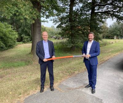 7 Mio. Euro Frderung durch den Bund. Ralph Brinkhaus, MdB und Brgermeister Marco Diethelm